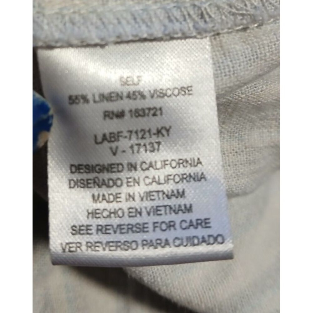 Bebop Coastal Stripe Boho beachy Pants side pockets Small - Picture 2 of 8